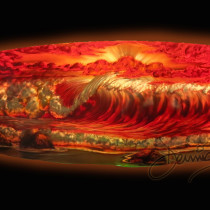 This DM original surfboard is 18"x70" on aluminum

Original Art Only.
For more information or higher quality images of this original contact your DM sales consultant.
Copyright Dennis Mathewson 2015 and information about this original
artwork by Dennis Mathewson copyright all rights reserved 2015.