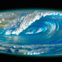 This DM original surfboard is 15"x56" on aluminum

Original Art Only.
For more information or higher quality images of this original contact your DM sales consultant.
Copyright Dennis Mathewson 2015 and information about this original
artwork by Dennis Mathewson copyright all rights reserved 2015.