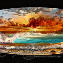 12"44" original artwork on aluminum by Dennis Mathewson Copyright 2016