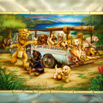 Artwork created for the dog lovers everywhere. 20% of the special priced artwork and limited edition will go to the Hawaiian Humane Society of Honolulu. 