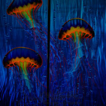 Large 2 x 86"x30"aluminum jellyfish commission 