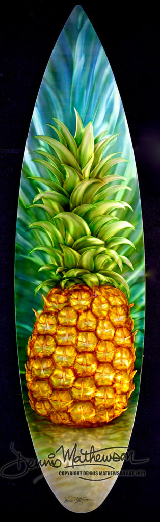 pineapple surfboard