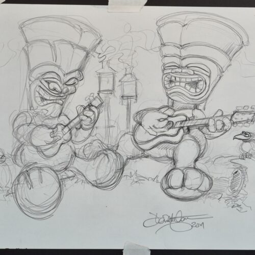 Mele 1st original pencil drawing