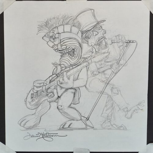Tiki Mojo 1st original pencil drawing