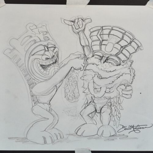 Celebration 1st original pencil drawing